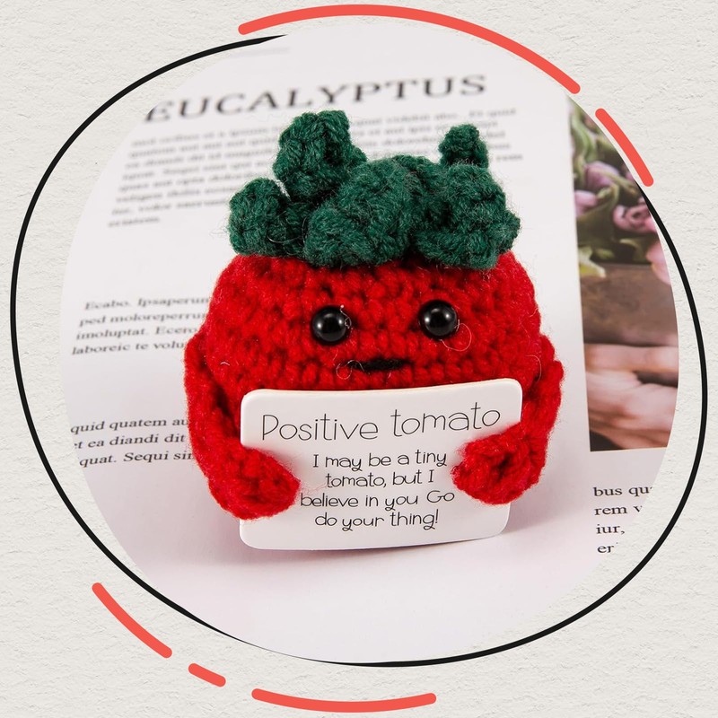 Leogony Positive Tomato Affirmation Gifts for Men Women, Good Luck