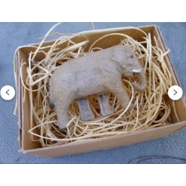 The Dresden Cottage New Dresden Paper Mini Elephant Christmas Ornament Tree Decoration