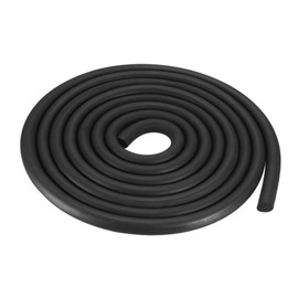 sourcing map Foam Rubber Seal Weather Strip 12mm Diameter 3 Meters Long Black