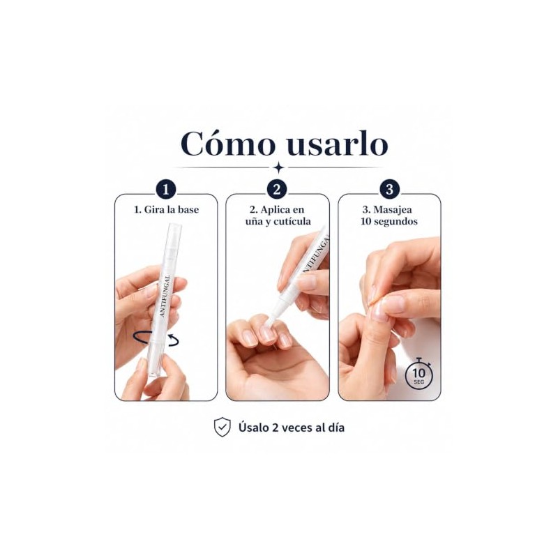 Lapiz Restaurador de Uñas 4 ml para Uñas Quebradizas, Cuidado