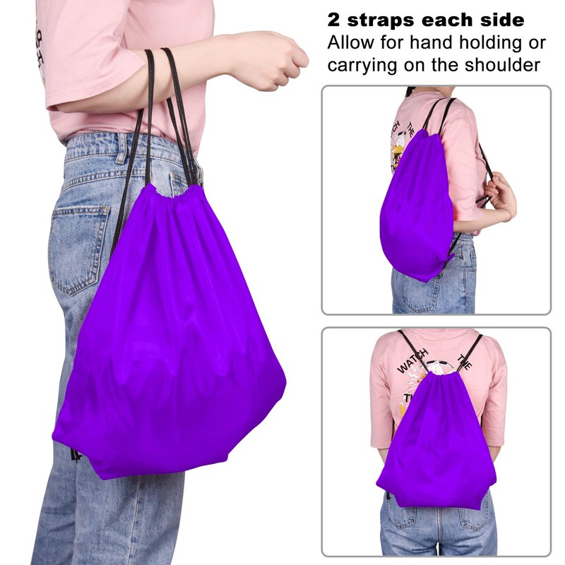 KUUQA 2Pcs Drawstring Backpack Bags Sports Cinch Sack String Backpack