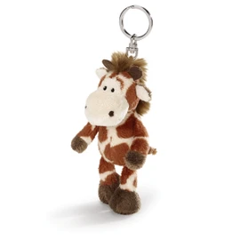 NICI Wild Friends Giraffe Bean Bag Key Holder, 4"