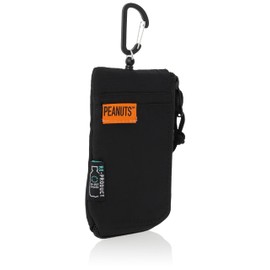 Snoopy 0363 Key Case, Pass Case, Key, Pass Pouch, Reel, Carabiner, Key Hook, Commute, Environmentally Friendly, R-PET Fabric, Smart Key, For Cars, Bicycles, Commutes to Work or School, Women's, Men's