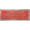 Unbranded/Generic 1"x3" RED NAME PLATE ART-TROPHIES-G