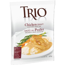 TRIO Chicken Gravy, Low Fat, Cholesterol Free, Powder Sauce Mix, 637g