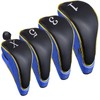 Andux 4Pcs/Set Gold Golf 460cc Driver Fairway Wood Club Head