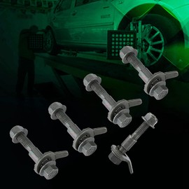KIMISS Vehicles Steel Four Wheel Alignment Adjustable Camber Kit Cam Bolt Army Green 5pcs 12mm