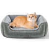 Dog Bed for Puppy & Cats Rectangle Washable Soft Orthopedic