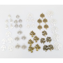 Yueton Alloy Tree of Life Charms Pendents Jewelry Findings for Making Bracelet and Necklace by Blovess