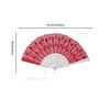 QIRMIZI 10 PACK Fabric Folding Handheld Fans, Perfect for Weddings,