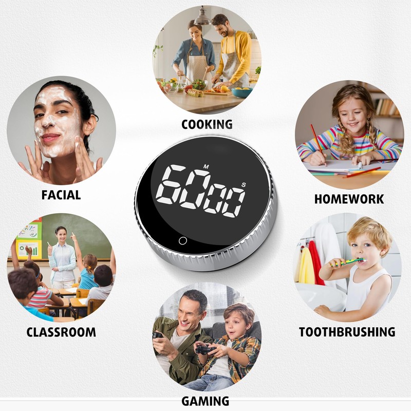 Acomingwin Timer, Kitchen Timers for Cooking, Digital Timer for Kids,