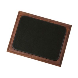 KATOMOKU Luxury Imprint Mat with Solid Wood Single Sheet Board and Natural Leather 45 Degree Surface, Brown km-04B, Brown