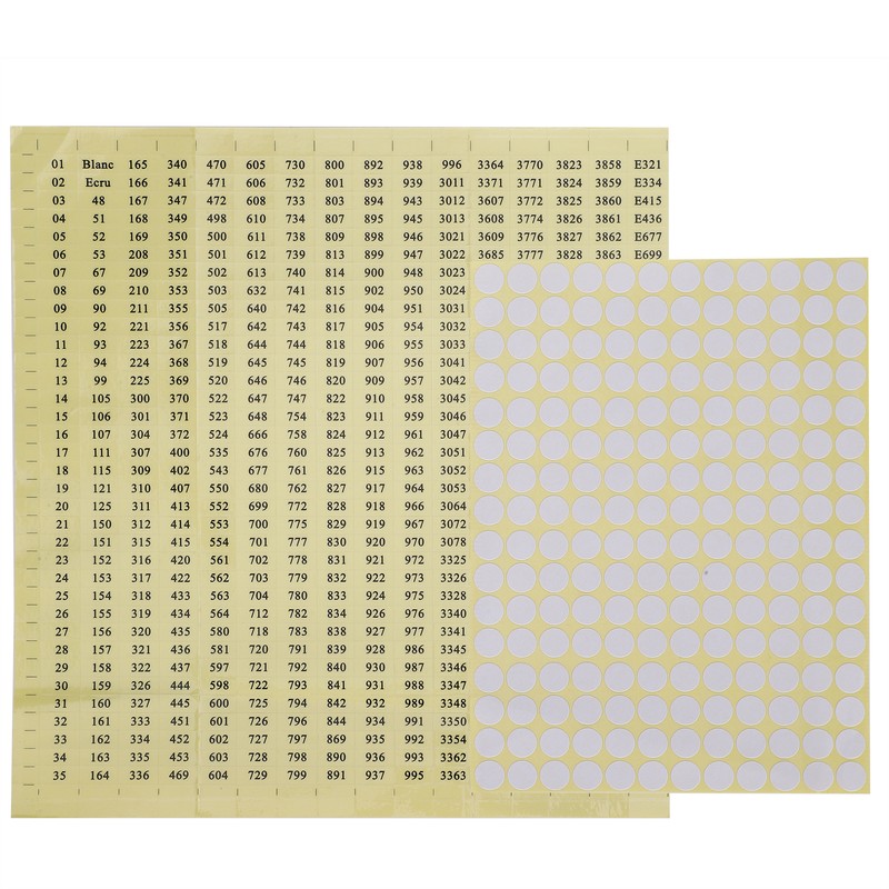 150Pcs Sewing Floss Bobbins Winding Plate Stitch Organizer Set Embroidery