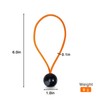 KOME 30pcs Bungee Cords 6 inch, Canopy Tarp Ball Ties,