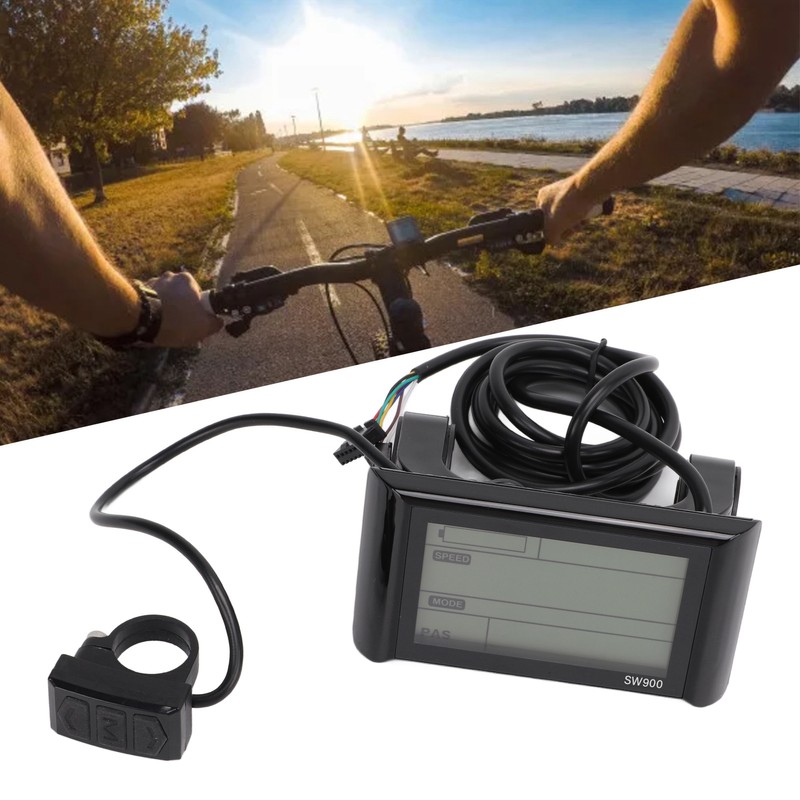 Electric Bicycle SW900 Display with 36V 48V Socket Durable Electric