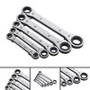 Dapetz ® Ring Spanner Wrench AF/Imperial/SAE Imperial Reversible Ratchet 5