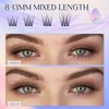 LZM Individual Eyelashes C Curl Fake Lashes 10-13 mm False