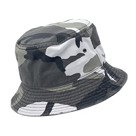 Utmost Bucket Hat 100% Cotton & Denim Lightweight Packable Outdoor Summer Beach Fishing Sun Hat(S/M, 1pc Camo City)