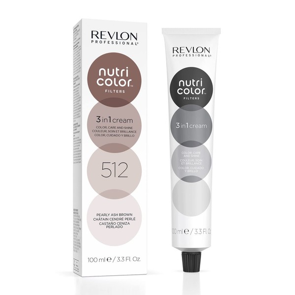 Nutri Colour Filters Toning Filters 512 Light Brown Ash Irisé, 100 ml, Nourishing Colour Mask with INSTA-PIC Technology, Tint Mask for Colour Refreshing Cool Brown Tones