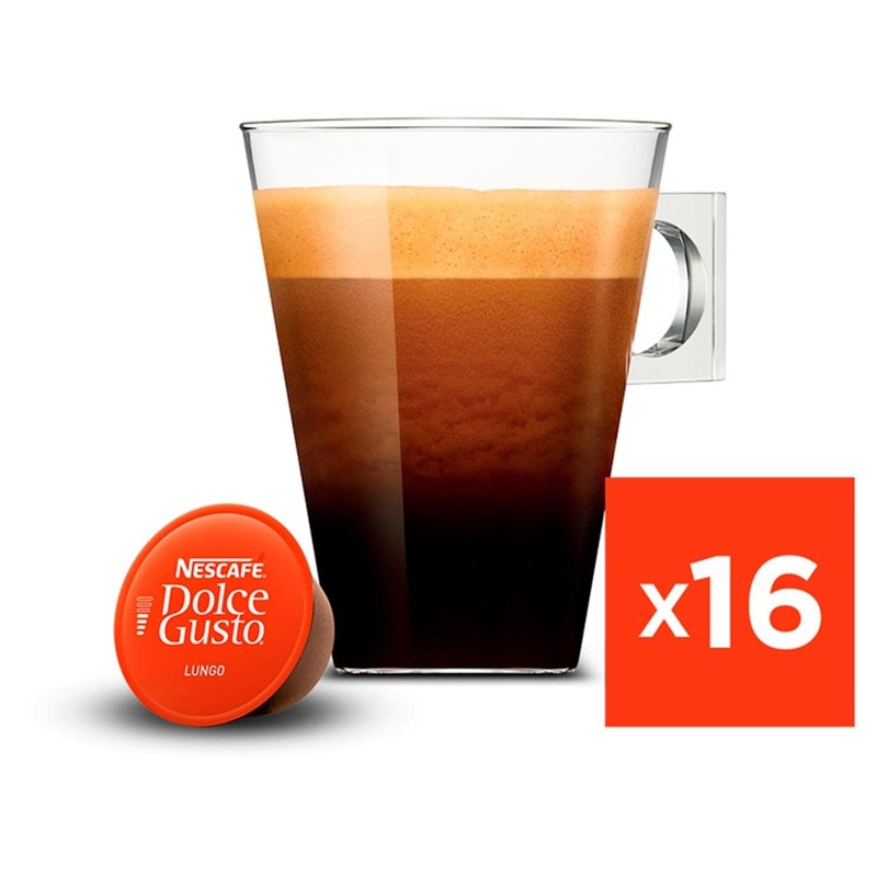 NESCAFE Dolce Gusto Lungo Coffee Pods, 16 Capsules