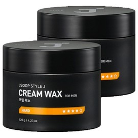 J.Sup Style J. For Men Cream Hair Wax, 120g, 2 pieces / 제이숲 스타일제이 포맨 크림 헤어왁스, 120g, 2개
