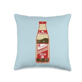 Foodie Design Hoisin Sauce Cantonese Food Throw Pillow, 16x16, Multicolor