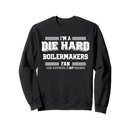 Boilermakers Garfield Die Hard Fan HS Sweatshirt