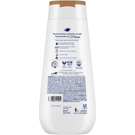 Dove Jabón Líquido Corporal con aceite de argán, deja la piel hidratada, tersa y saludable 225 ml