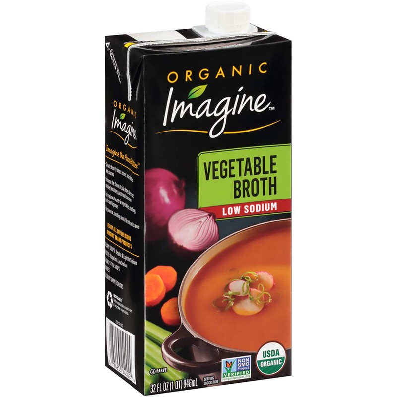 Imagine Organic Low Sodium Broth, Vegetable, 32 Oz