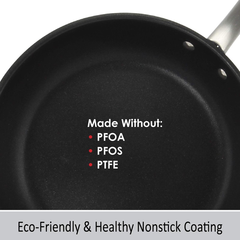 Chantal Stainless Steel Stripes Cookware, 10 inch Fry Pan, Blue
