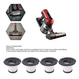 Vacuum Cleaner Replacement Filters, 4Pcs Washable Vacuum Filter Replacement Handheld Vacuum Filters Detachable Filter for K17 N6s