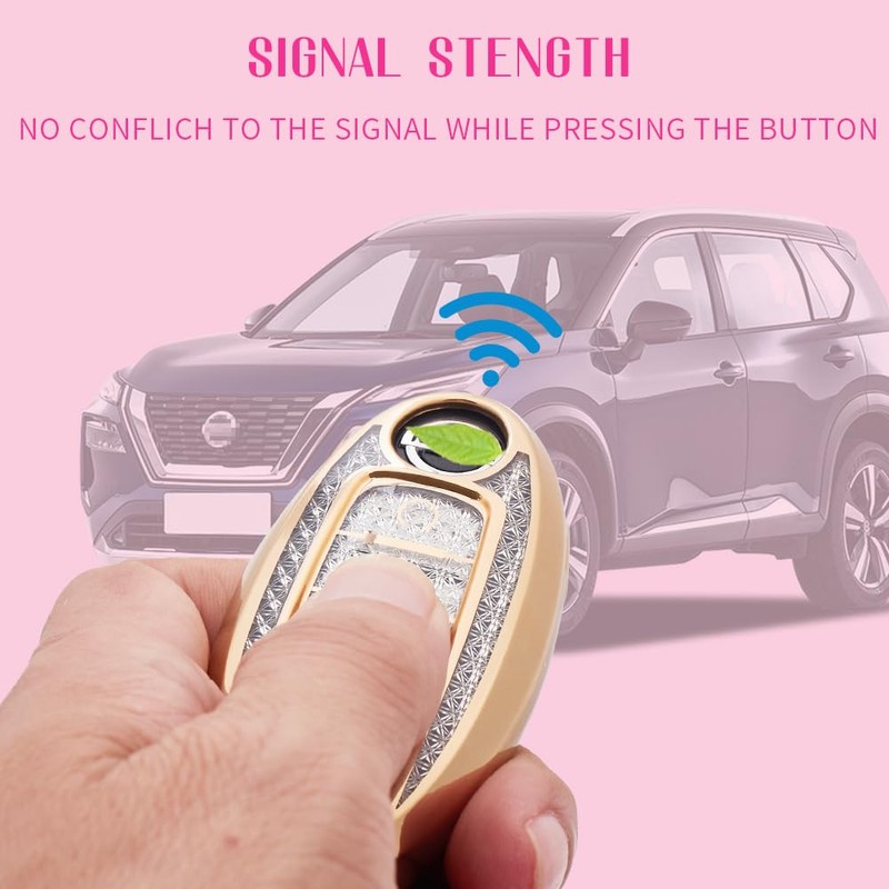 vehicleloong for Nissan Key Fob Cover Case Shell Keychain Rogue