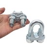 23/32 Inches Wire Rope Clamp,Heavy Duty U-Bolt Cable Clips,Zinc Plated