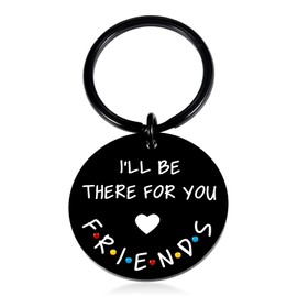 STVK Gift for Best Friends Merchandise Keychain Gift for Women Men Friends I'll Be There for You Keychain for Bff Couples Dad Mom Birthday Graduation Christmas Keyring Friendship Jewelry