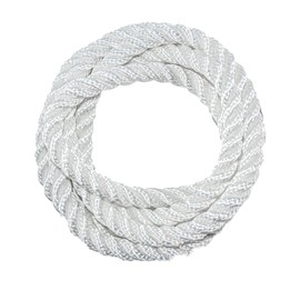 SGT KNOTS Twisted Nylon Rope – Heavy Duty All Purpose Utility Cord for Indoor & Outdoor Use, Medium Stretch – Ideal for Towing, Dock Lines, Crafts, Camping, Survival Gear (3/4" x 10ft, White)