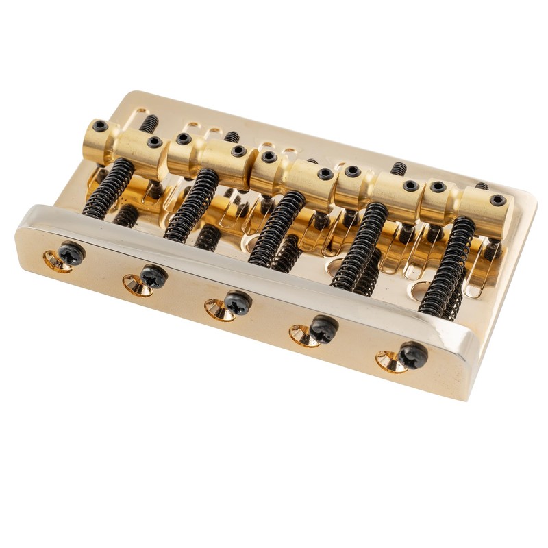 Musiclily Pro 17mm Dual Load Heavy Duty 5-String Bass Bridge