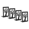 4Pcs Metal Book Ends Orderly Storage Arbitrary Adjustment Smoother Edges
