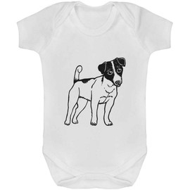 Azeeda 3-6 Months 'Jack Russell Dog' Baby Bodysuit Unisex (GR00083165)
