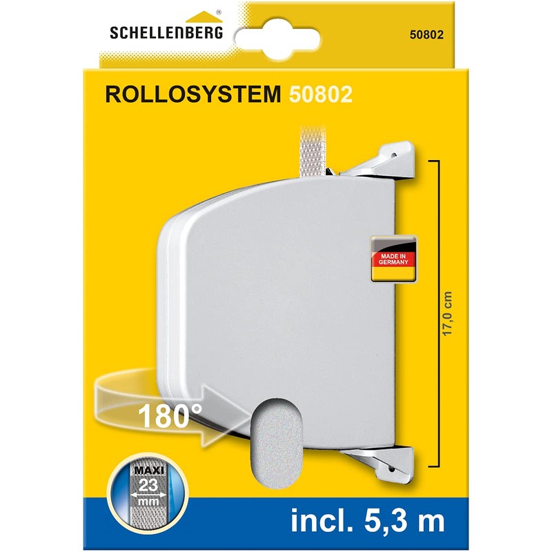 Schellenberg Screw-in Winder with Mini and Maxi Strap, White, 50802