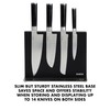 Babish 5-Piece Magnetic Forged Kitchen Knife Block Set – 1.4116