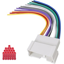 Zenoruslky Car Radio Wiring Harness 16Pin Stereo Wire Connector Compatible with Hyundai Accent Elantra Sonata Kia Rio Sedona Aftermarket Radio Adapter