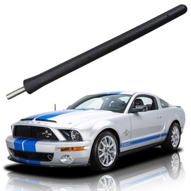 Short Antenna for Ford Mustang (1979-2009), Ford Mustang Antenna - 6 3/4 Inch Car Wash Proof, Internal Copper Coil Antenna Mast Replacement