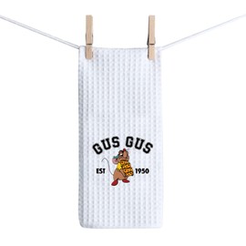 ZJXHPO Gus Gus Kitchen Towel Fairy Tale Tea Towel Rat Mouse Dishes Towel Gus Gus Mouse Lover Kitchen Decor (Gus Towel), Small
