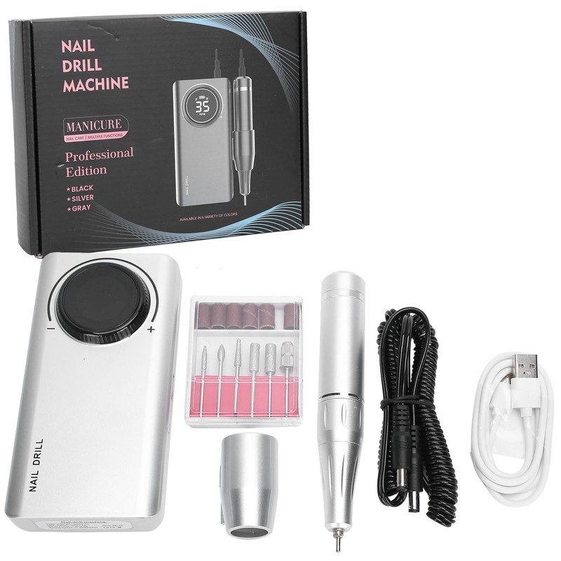 35000RPM Rechargeable Electric Nail Drill Pen Machine Portable Nail Grinding