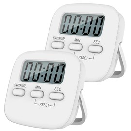 Spendeal 2pack Digital Timer, Kitchen Timer for Cooking High Alarm Egg Timer, Hanging Hole, Back Stand Countdown Stopwatch Kitchen Timers for Baking, Sports Games, Work