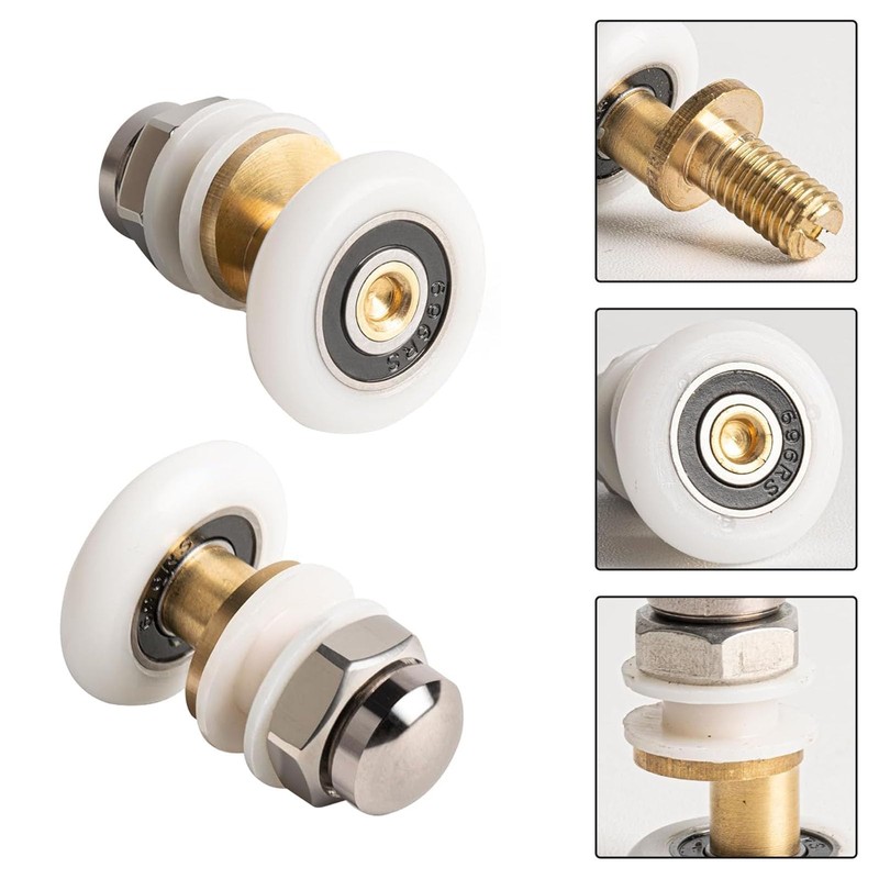 ANBOO 25mm Replacement Sliding Door Rollers 4pcs Replacement Glass Door