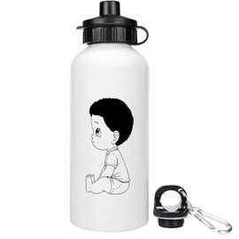 Azeeda 600ml 'Cute Sitting Boy' Reusable Water/Drinks Bottle (WT00081233)