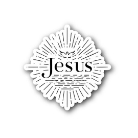 Jesus Car Sticker for Car Versatile Car Stickers and Decals Durable Car Sticker Set Durable Automotive Exterior Accessories Ideal for All Vehicles (1PCS,5.5'')