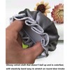 PANSHA Door Knob Cover Grey with Bird Embroidered 2 PCS,