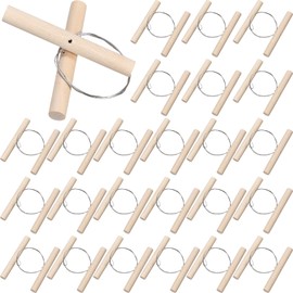 Yalikop 30 Pcs Wire Clay Cutter with Wood Handle Easy to Use Steel Wire Cutting Tools Cheese Dough Cutting Pottery Tools for Mud Line Pottery Clay Ceramic Art Sculpture Carving Tool Supplies
